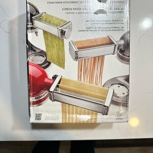 KitchenAid Pasta Roller and Cutter Set - Red, Silver, Green